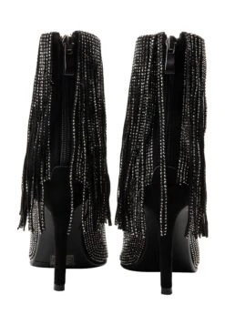 Faina Koosh - Enkellaarsjes Met Hoge Hak - Schwarz Silber -Faina Verkoop 012be902119f40afb476c5b66ce63b68