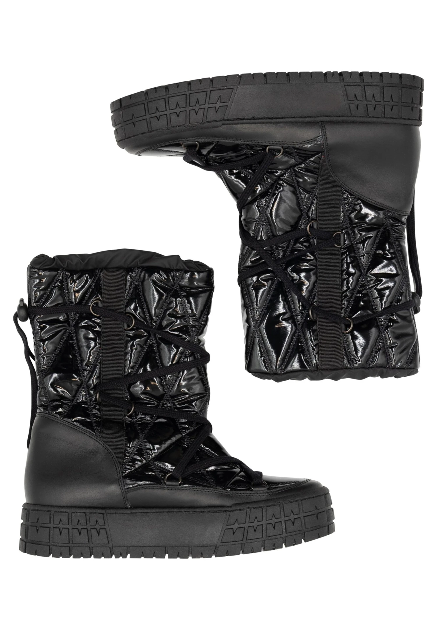 Faina Enkellaarsjes Met Plateauzool - Schwarz 7 Faina Enkellaarsjes Met Plateauzool - Schwarz - Image 5