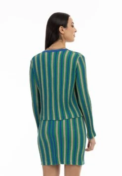 Faina Vesten Gebreid Vest Dames Blauw -Faina Verkoop 039fb289a9b6051aacc0e6e2b80850fe