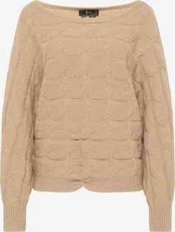 Faina Basic Truien Trui Tylin Dames Beige