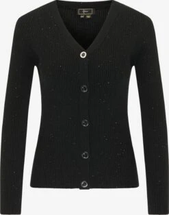 Faina Vesten Gebreid Vest Dames Zwart