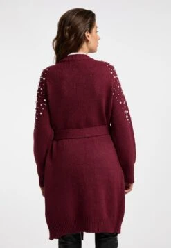 Faina Vesten Gebreid Vest Dames Donkerrood -Faina Verkoop 105153dc311d1cad97e0455a9232eff2