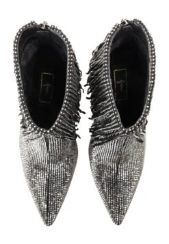 Faina Koosh - Enkellaarsjes Met Hoge Hak - Schwarz Silber -Faina Verkoop 17739bf0d4b2464eb8ae5bcb54bffb08