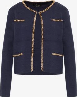 Faina Vesten Gebreid Vest Dames Marine