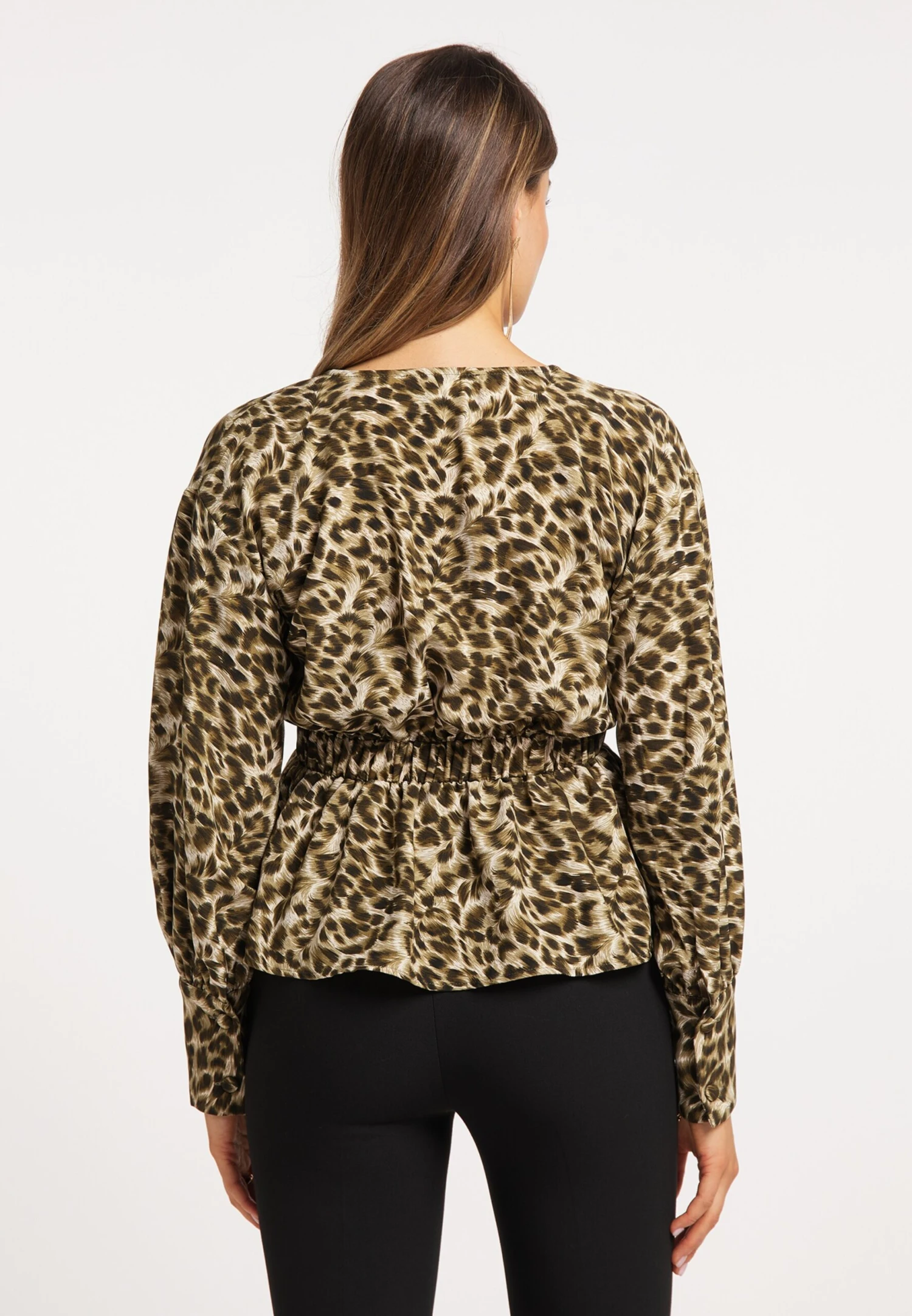 Faina Blouseshirts Blouse Dames Donkergroen 5 Faina Blouseshirts Blouse Dames Donkergroen - Image 3