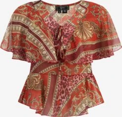 Faina Blouses Met Korte Mouw Blouse Dames Rood / Bourgogne