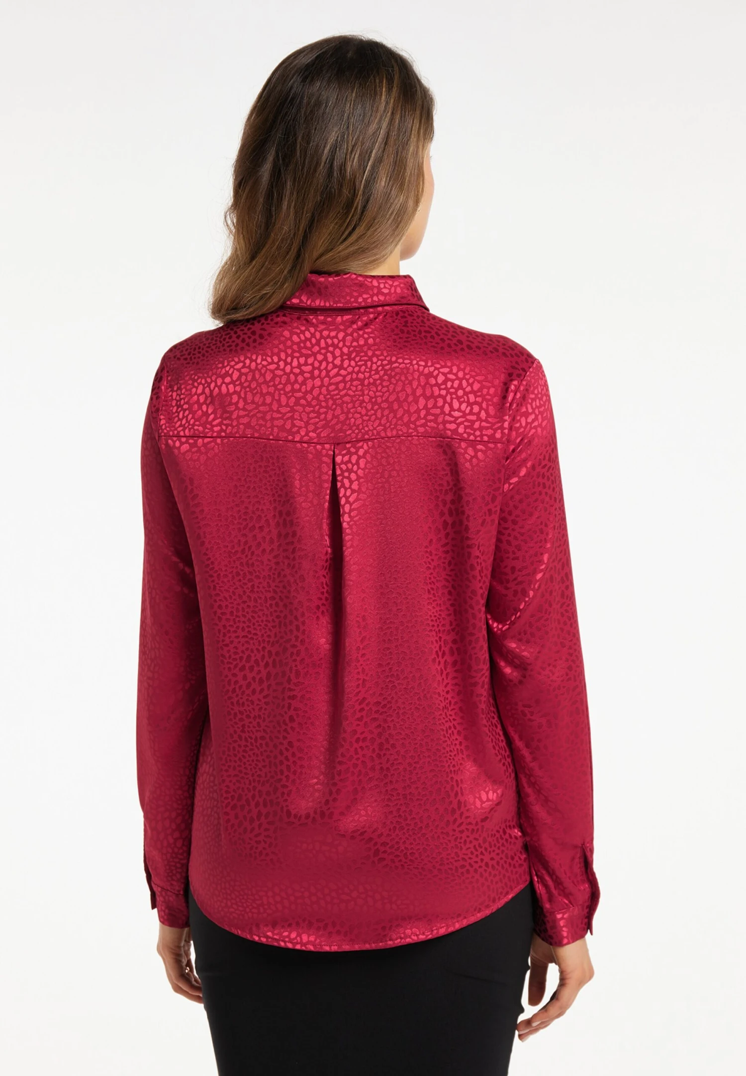Faina Overhemden Blouse Dames Kersrood 5 Faina Overhemden Blouse Dames Kersrood - Image 3