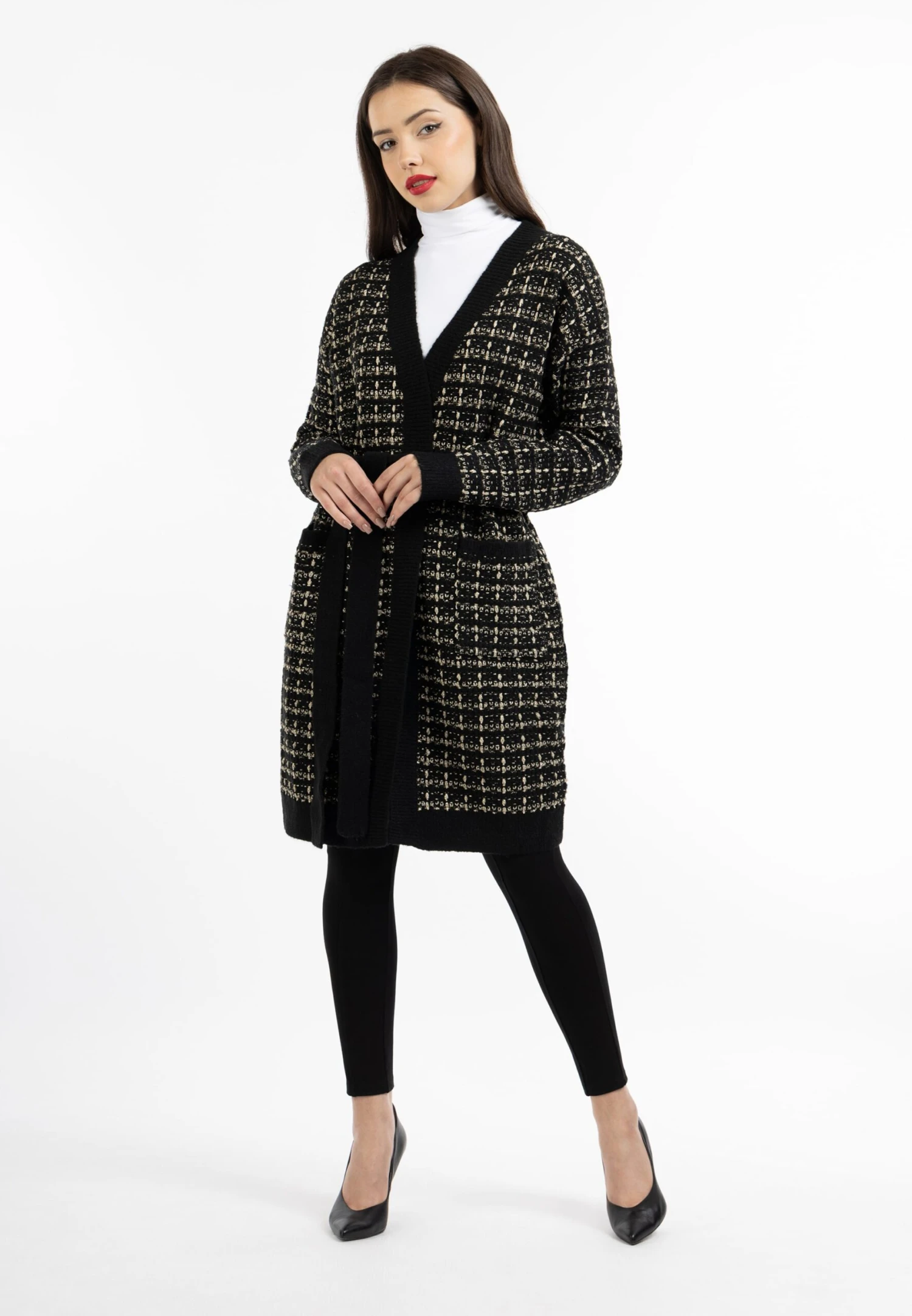 Faina Vesten Gebreid Vest Dames Zwart 6 Faina Vesten Gebreid Vest Dames Zwart - Image 4