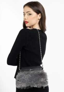 Faina Clutches Clutch Dames Donkergrijs -Faina Verkoop 22134810704a7941355979a62fb5b514