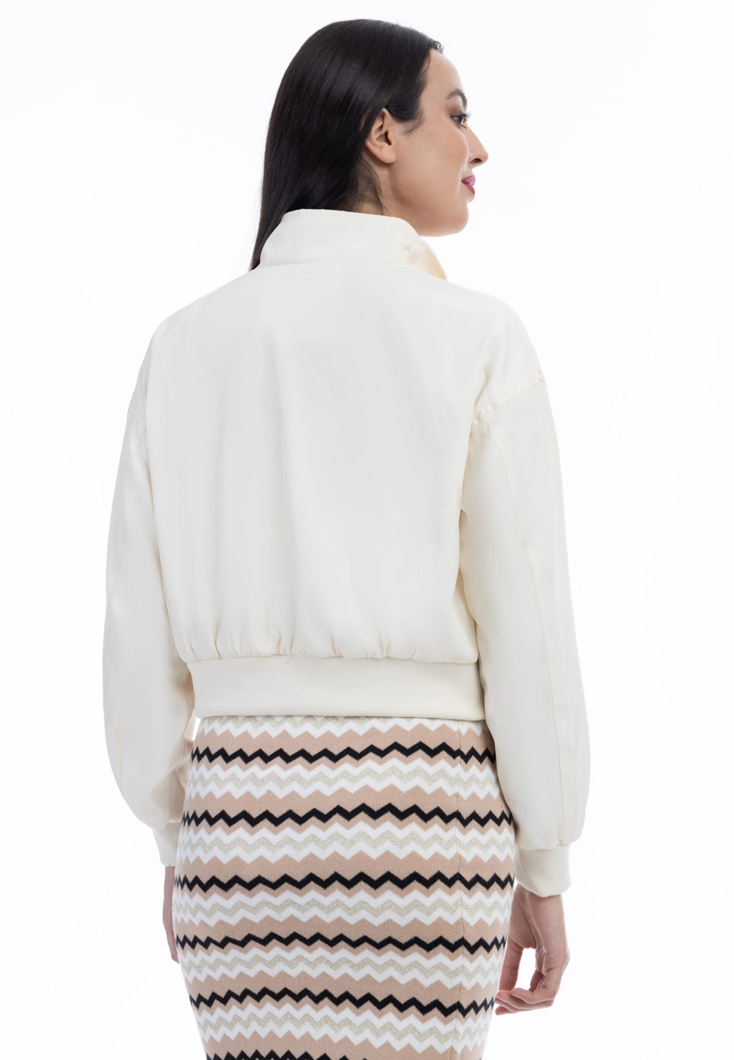 Faina Tussenjassen Tussenjas Dames Crème 5 Faina Tussenjassen Tussenjas Dames Crème - Image 3