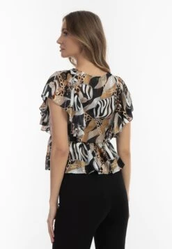 Faina Blouses Met Korte Mouw Blouse Dames Zwart 9 Faina Blouses Met Korte Mouw Blouse Dames Zwart -Faina Verkoop 2633182faaf798a52610f387ae89786a