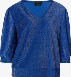 Faina Blouses Met Korte Mouw Blouse Dames Royal Blue/koningsblauw
