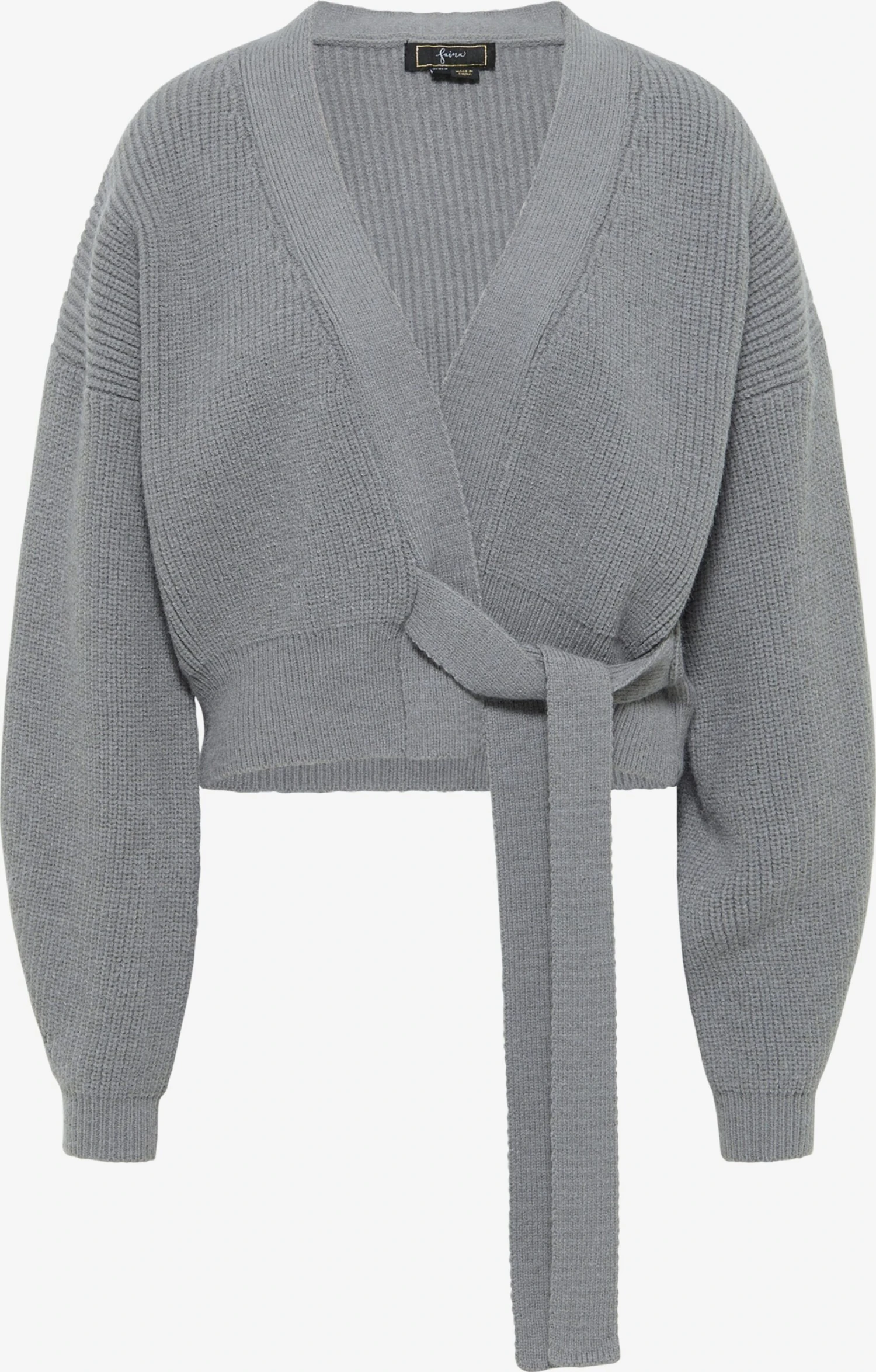 Faina Vesten Gebreid Vest Dames Grijs 3 Faina Vesten Gebreid Vest Dames Grijs