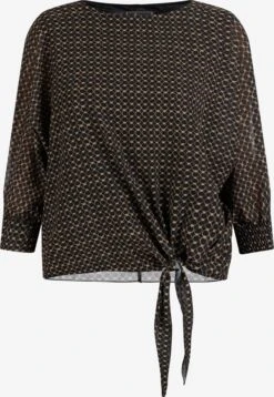 Faina Blouses Met Korte Mouw Blouse Dames Zwart