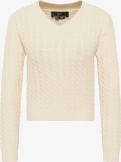 Faina Fijngebreide Truien Trui Dames Champagne