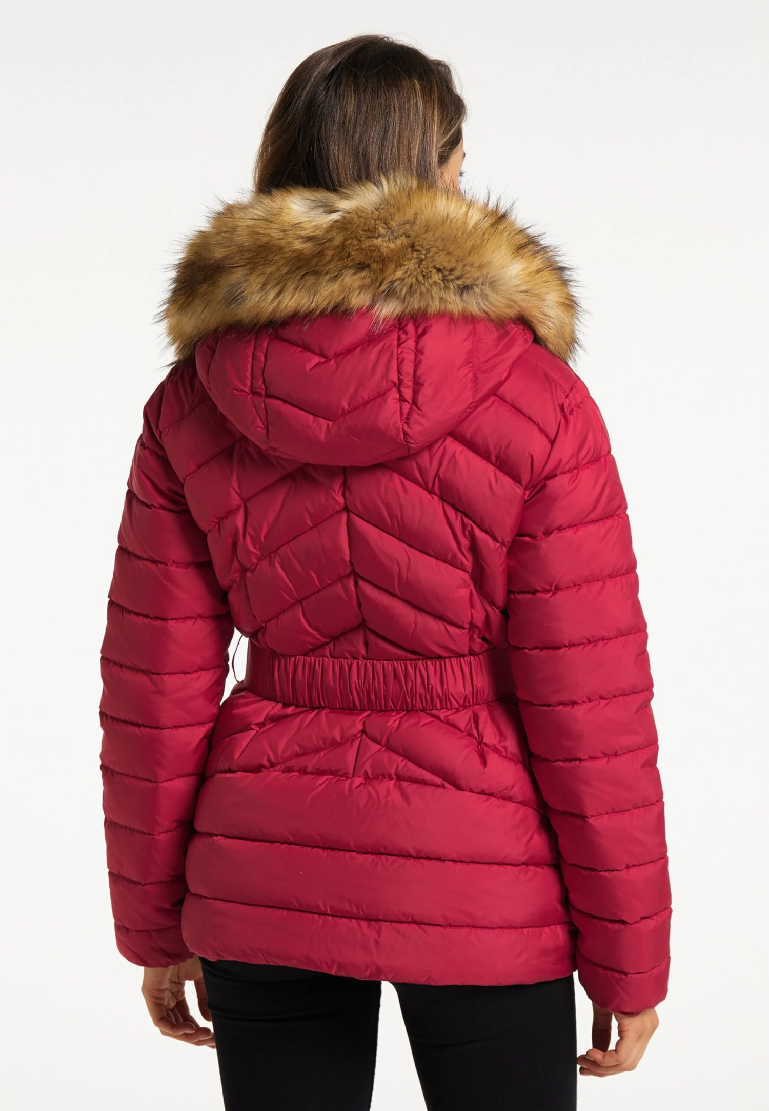 Faina Winterjassen Winterjas Dames Cranberry 5 Faina Winterjassen Winterjas Dames Cranberry - Image 3
