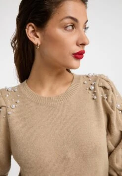 Faina Fijngebreide Truien Trui Dames Donkerbeige 10 Faina Fijngebreide Truien Trui Dames Donkerbeige -Faina Verkoop 364e6e288f9fb11047fdebe8885cd191