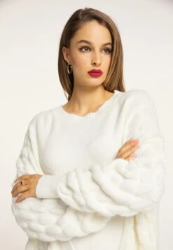Faina Oversized Truien Oversized Trui Dames Wolwit -Faina Verkoop 38362df2130870b9e1103167e6bb114e