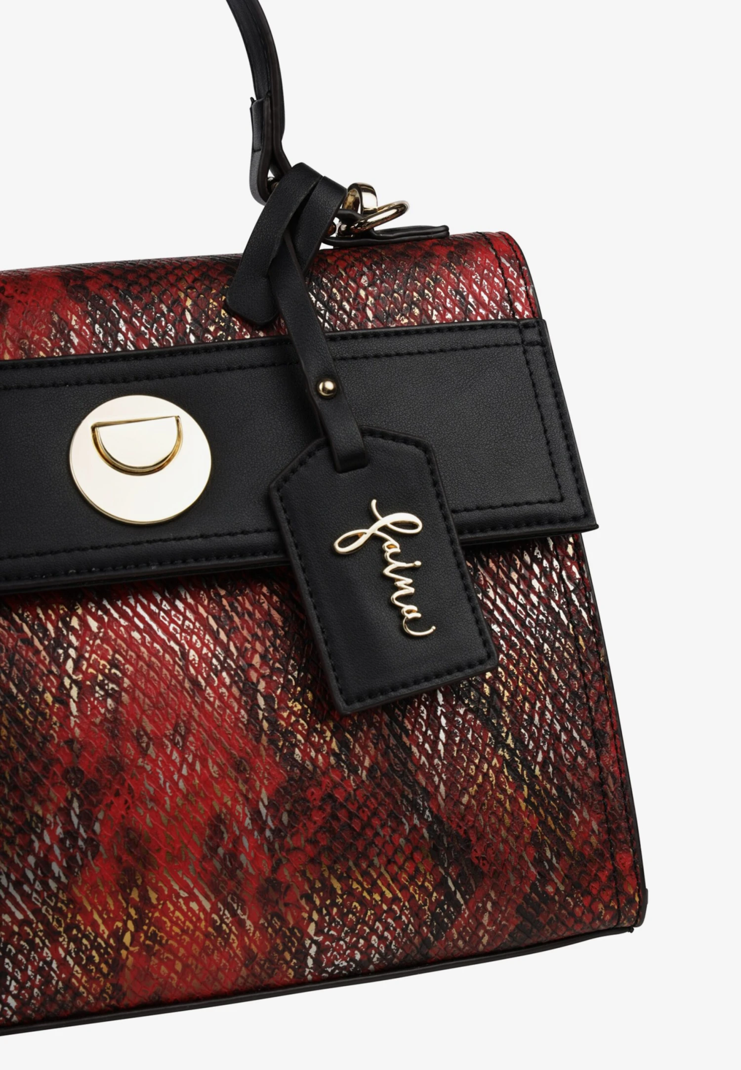 Faina Handtassen Handtas Dames Rood / Bordeaux / Zwart 6 Faina Handtassen Handtas Dames Rood / Bordeaux / Zwart - Image 4