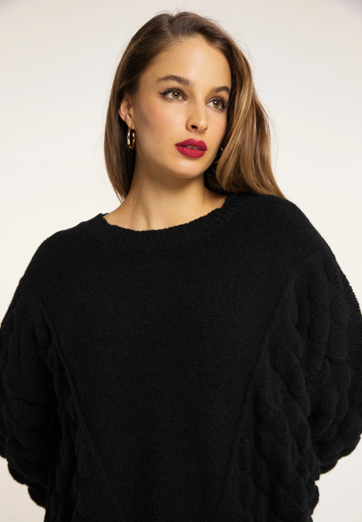Faina Oversized Truien Oversized Trui Dames Zwart 7 Faina Oversized Truien Oversized Trui Dames Zwart - Image 5