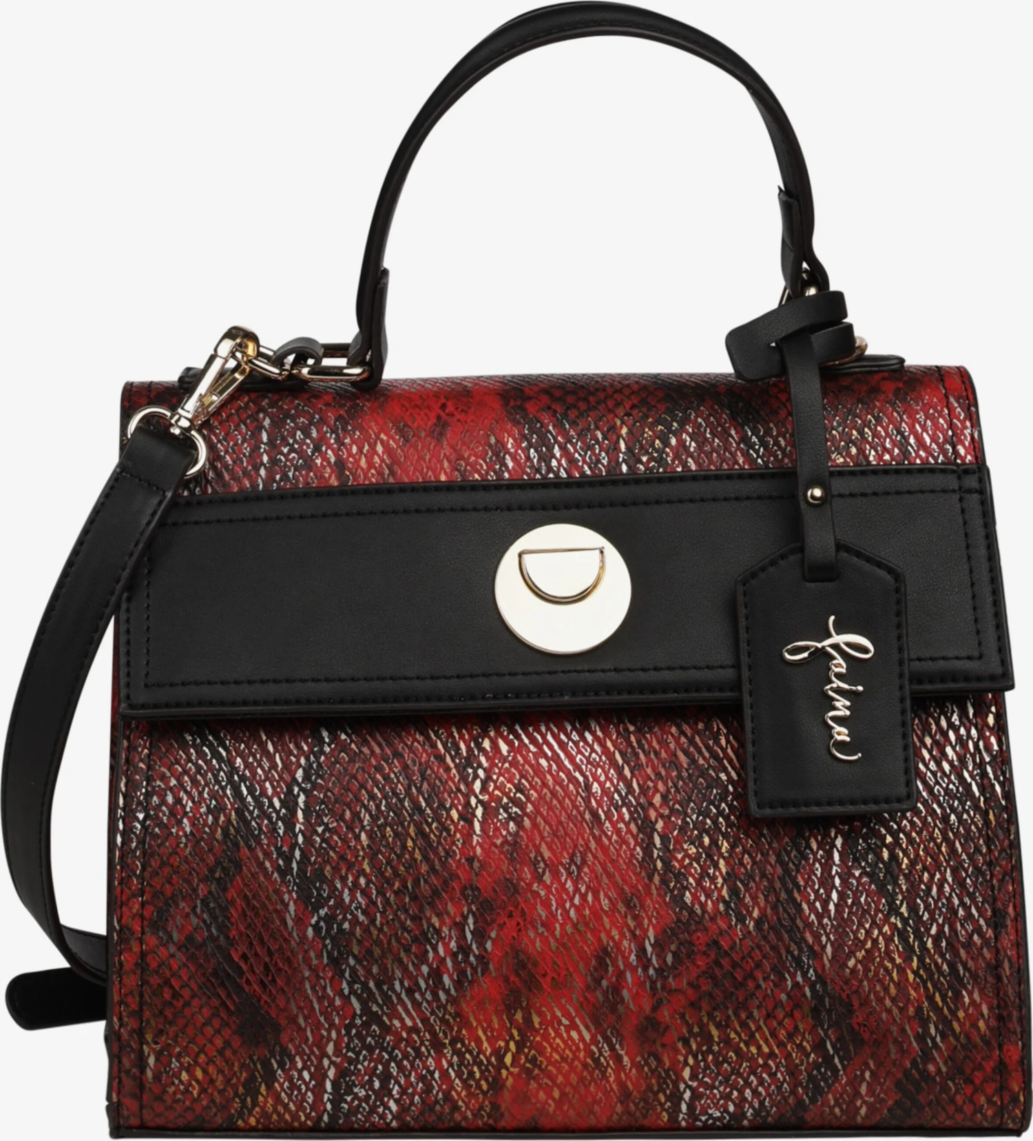 Faina Handtassen Handtas Dames Rood / Bordeaux / Zwart 3 Faina Handtassen Handtas Dames Rood / Bordeaux / Zwart