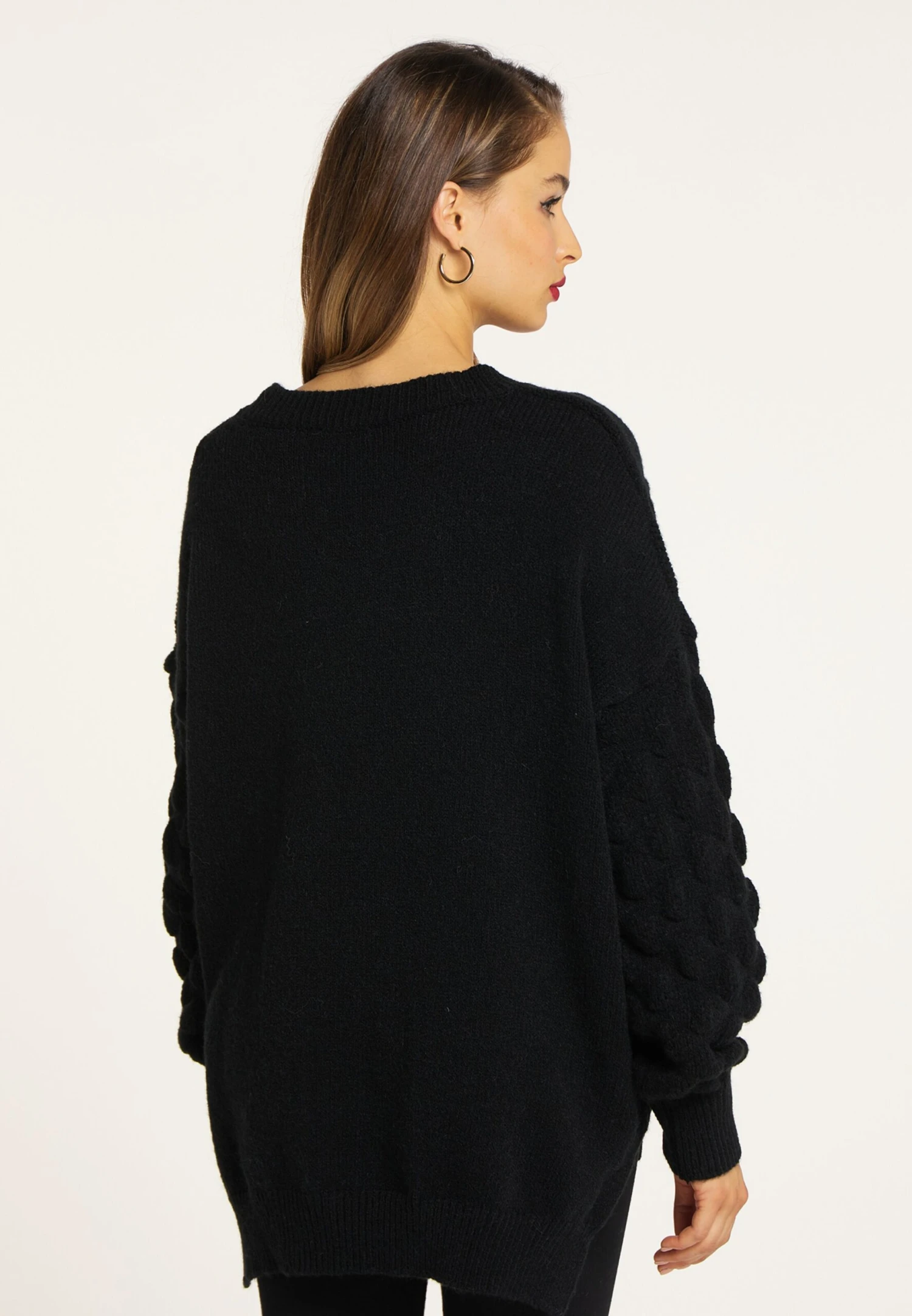 Faina Oversized Truien Oversized Trui Dames Zwart 5 Faina Oversized Truien Oversized Trui Dames Zwart - Image 3