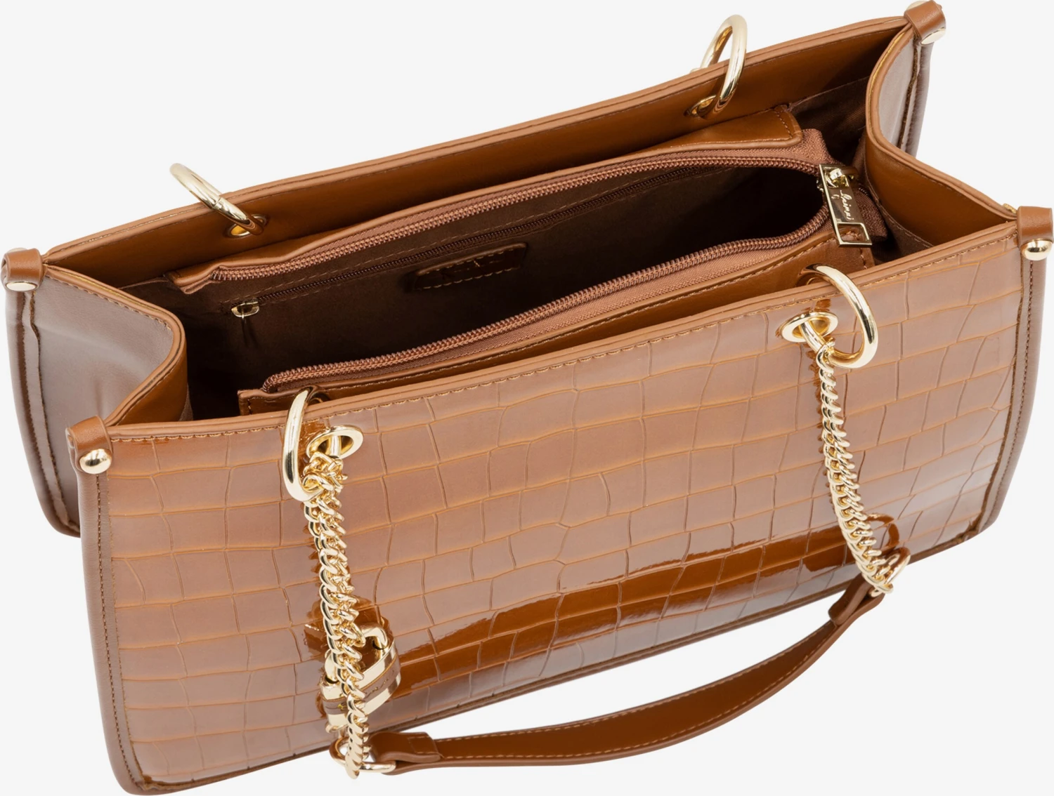 Faina Schoudertassen Schoudertas Haina Dames Bruin 4 Faina Schoudertassen Schoudertas Haina Dames Bruin - Image 2