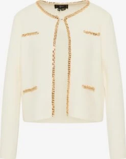 Faina Vesten Gebreid Vest Dames Crème