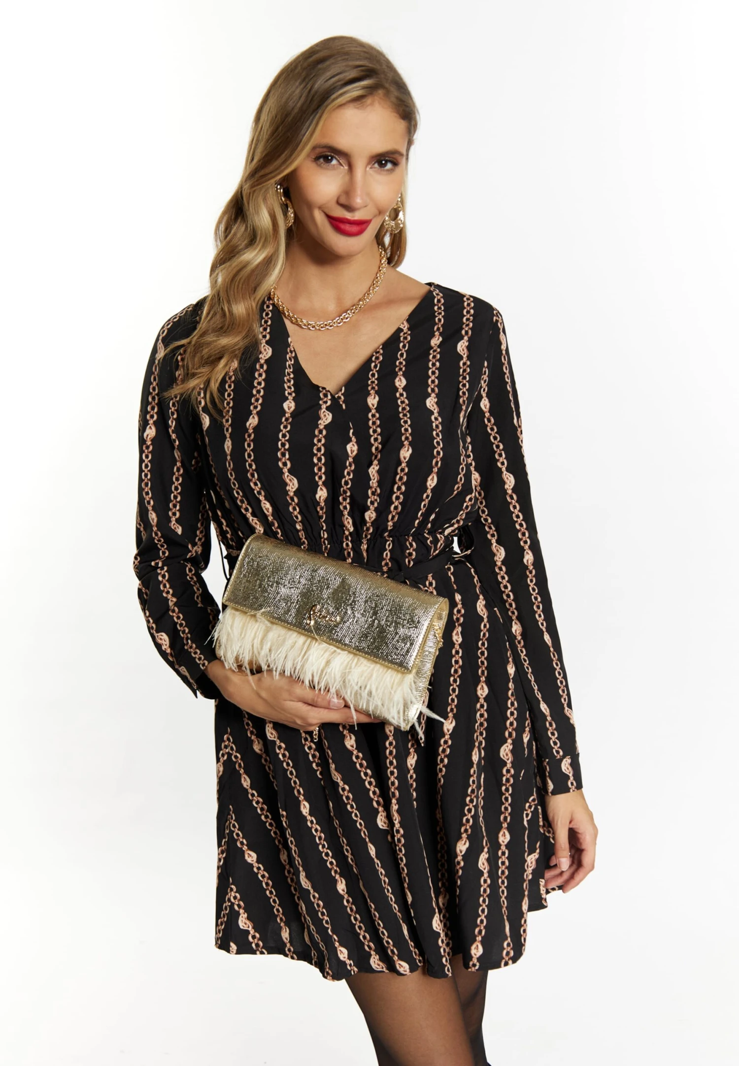 Faina Clutches Clutch Dames Beige / Zilver 6 Faina Clutches Clutch Dames Beige / Zilver - Image 4