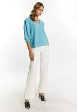 Faina Blouses Met Korte Mouw Blouse Dames Aqua -Faina Verkoop 4c36be146a64c92d77c45f813fd7e9aa