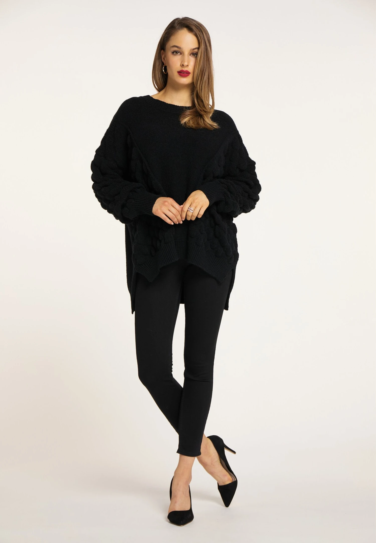 Faina Oversized Truien Oversized Trui Dames Zwart 6 Faina Oversized Truien Oversized Trui Dames Zwart - Image 4