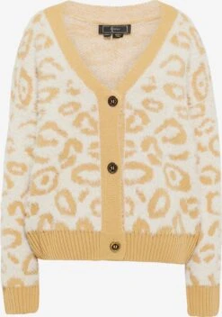 Faina Vesten Gebreid Vest Dames Wolwit