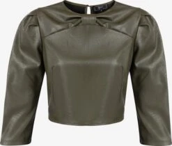 Faina Blouses Met Korte Mouw Blouse Dames Donkergroen