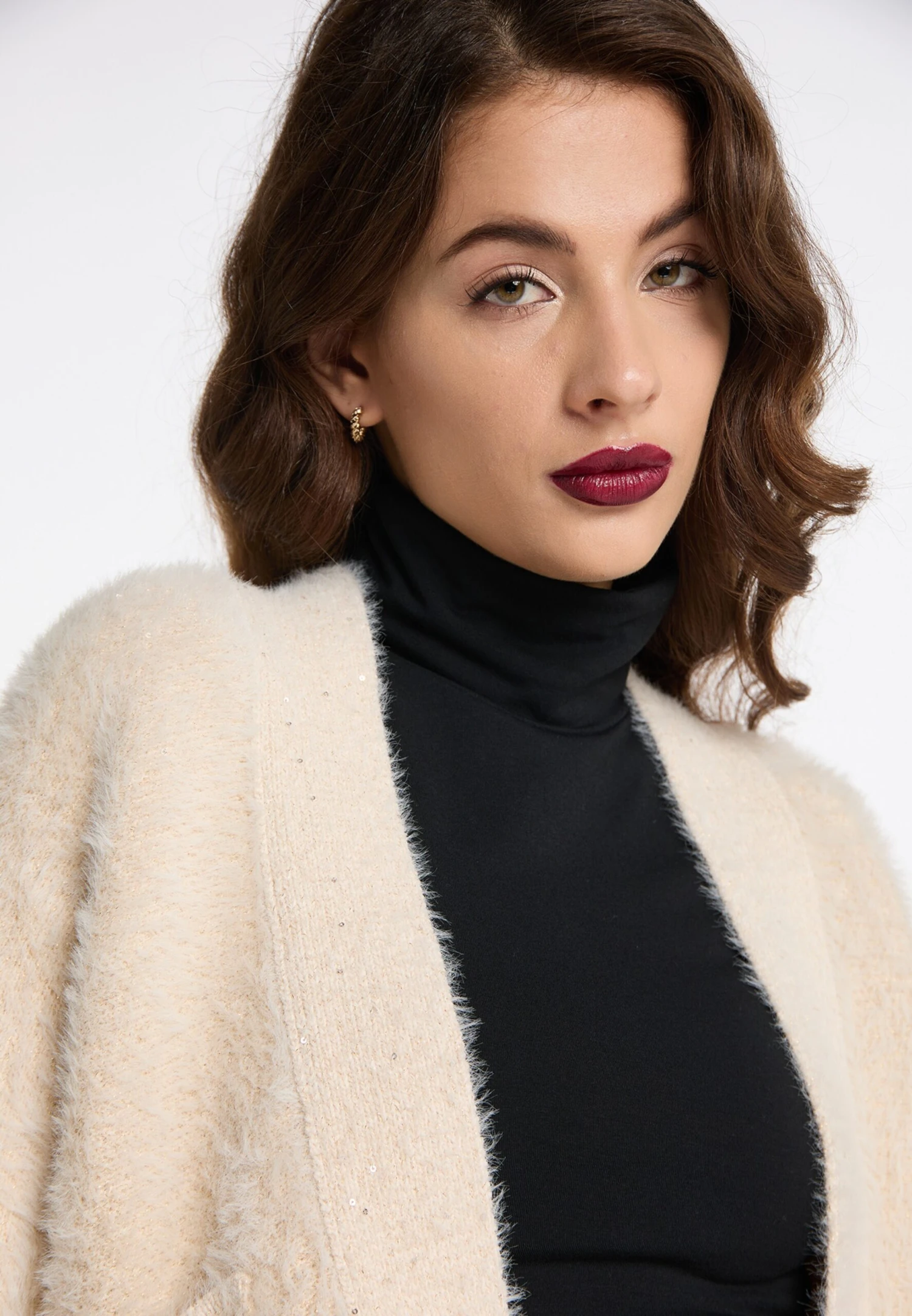 Faina Vesten Gebreid Vest Tylin Dames Lichtbeige 7 Faina Vesten Gebreid Vest Tylin Dames Lichtbeige - Image 5