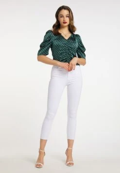 Faina Blouses Met Korte Mouw Blouse Dames Donkergroen -Faina Verkoop 5adb6a5f4c744b423d31160f1df3bfe6