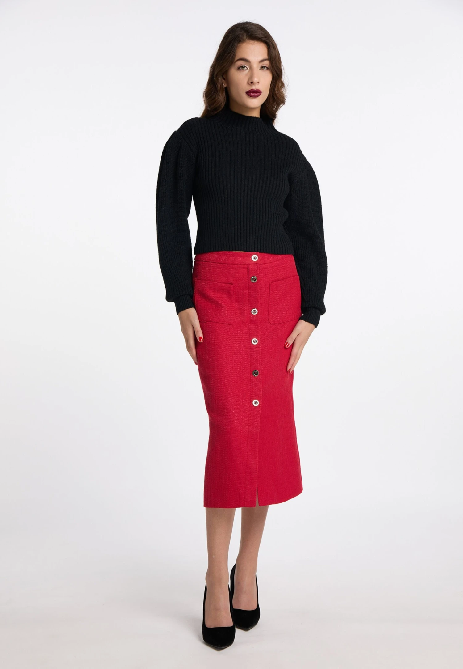 Faina Fijngebreide Truien Trui Tylin Dames Zwart 6 Faina Fijngebreide Truien Trui Tylin Dames Zwart - Image 4