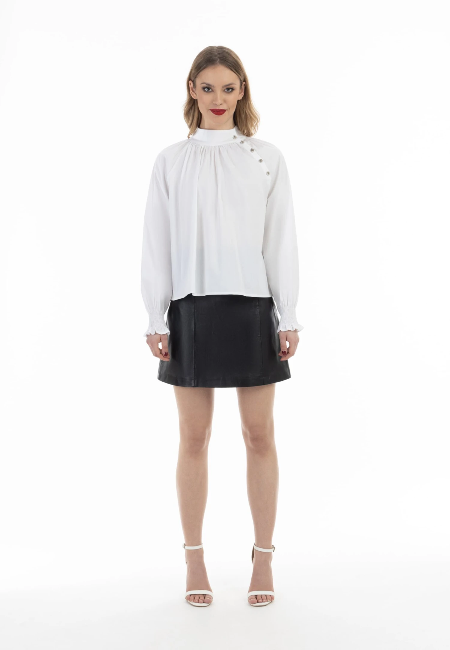 Faina Overhemden Blouse Dames Wit 6 Faina Overhemden Blouse Dames Wit - Image 4