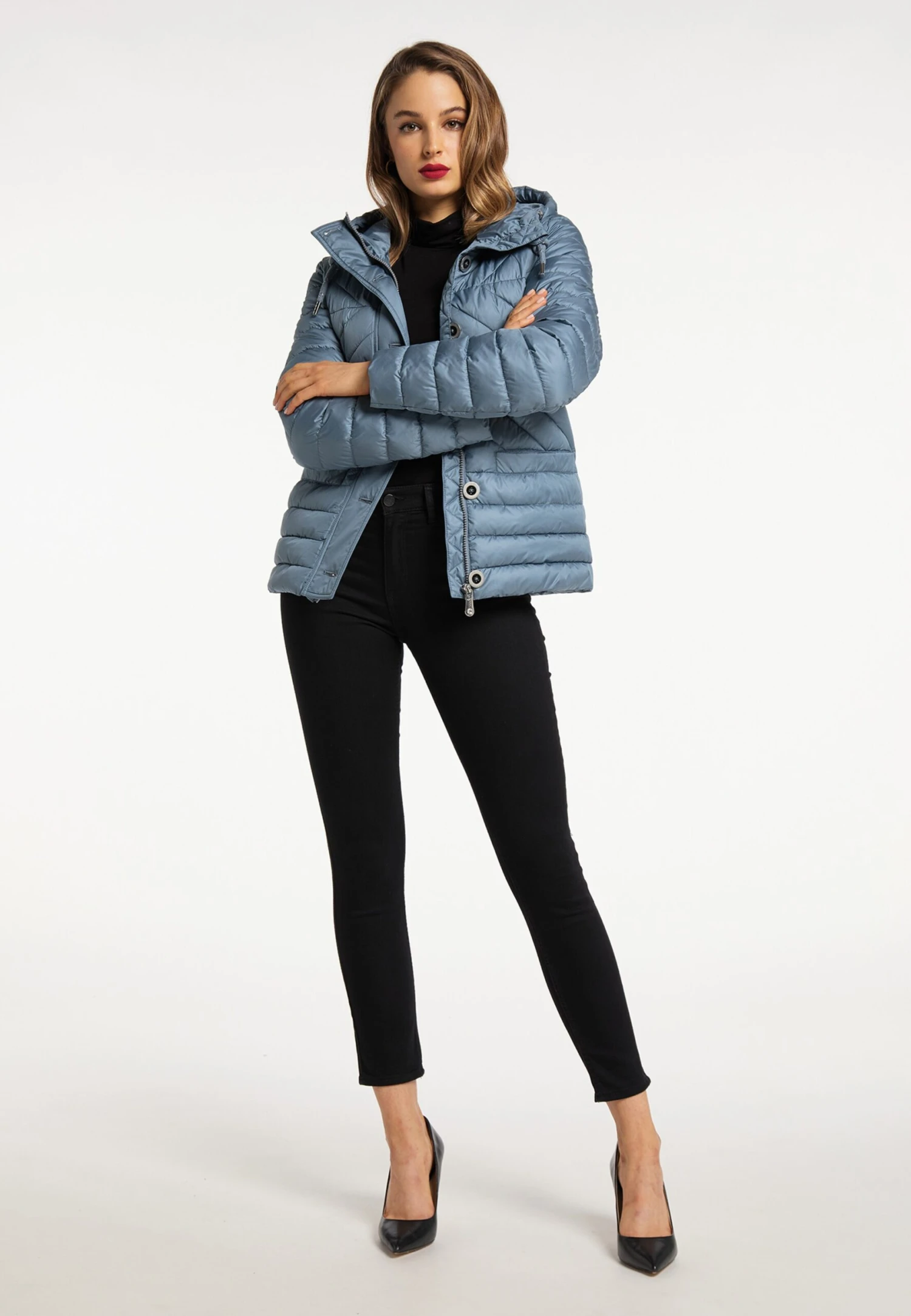 Faina Tussenjassen Tussenjas Dames Lichtblauw 6 Faina Tussenjassen Tussenjas Dames Lichtblauw - Image 4