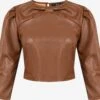 Faina Blouses Met Korte Mouw Blouse Dames Bruin 2 Faina Blouses Met Korte Mouw Blouse Dames Bruin -Faina Verkoop 75850b196d57b10ebd3763d7ceec7982