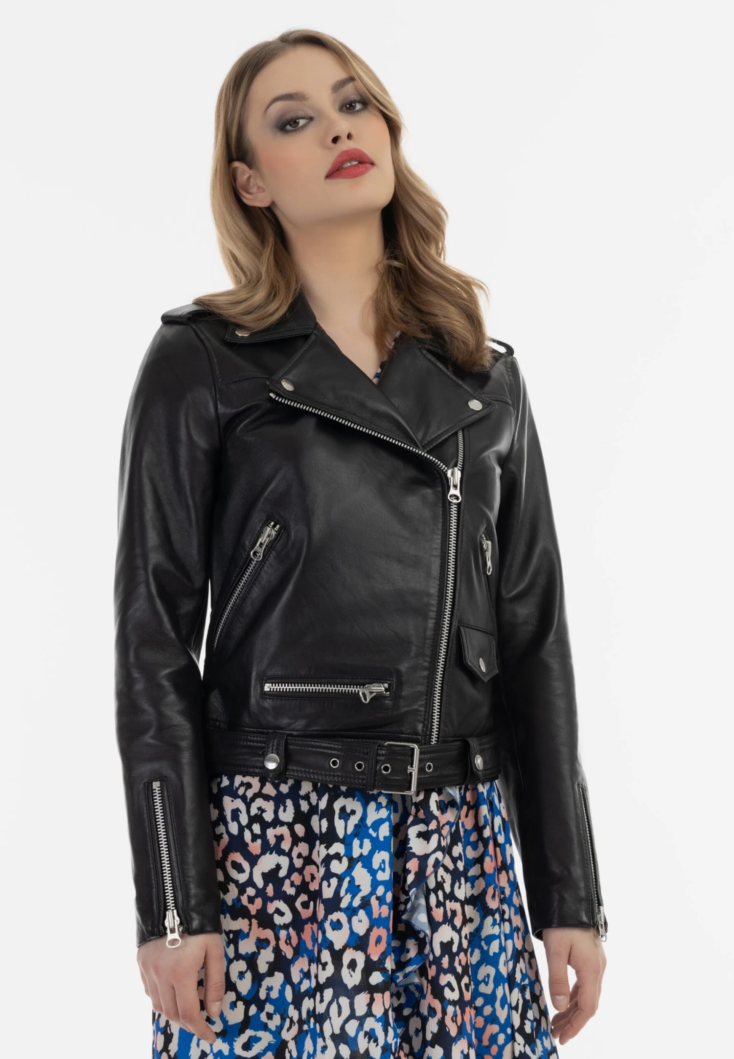 Leren Jassen Tussenjas Faina Dames Zwart 4 Leren Jassen Tussenjas Faina Dames Zwart - Image 2