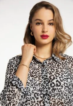 Faina Overhemden Blouse Dames Zwart / Natuurwit -Faina Verkoop 78d26f9045293dd72511127dbf8742e0