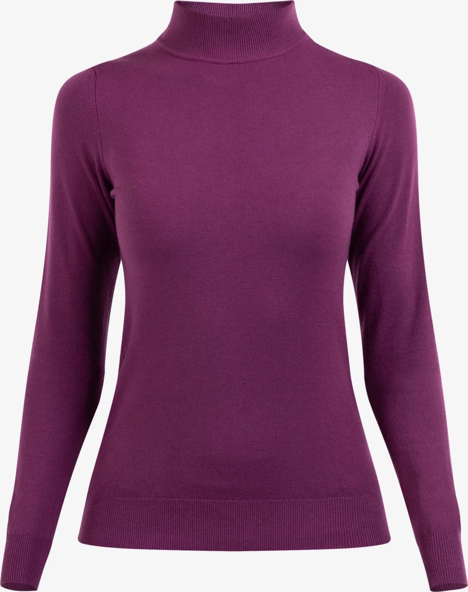 Faina Basic Truien Trui Minya Dames Aubergine 3 Faina Basic Truien Trui Minya Dames Aubergine
