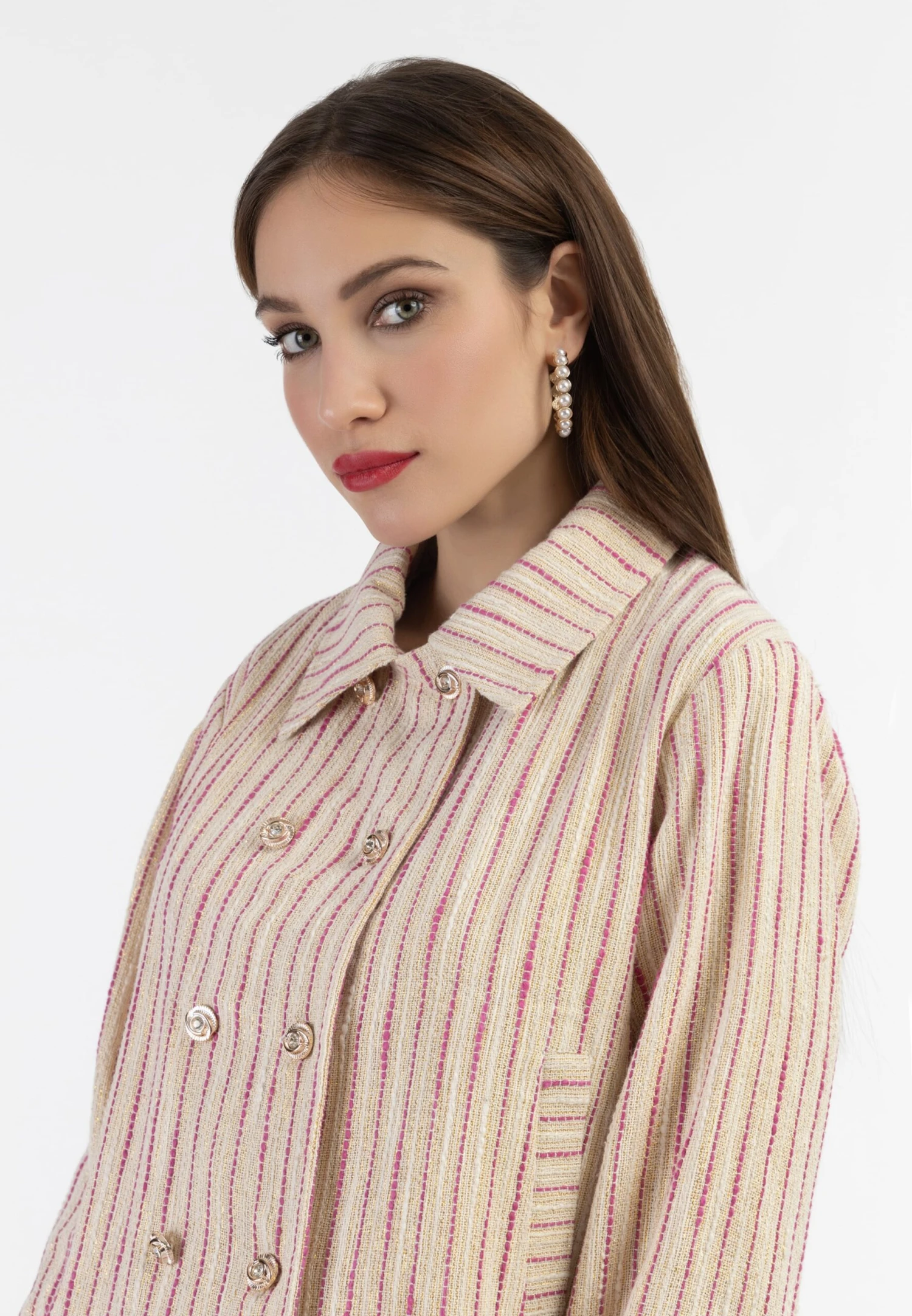 Faina Tussenjassen Tussenjas Dames Magenta 7 Faina Tussenjassen Tussenjas Dames Magenta - Image 5