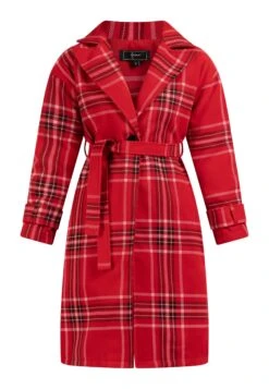 Faina Tassia - Trenchcoat - Rot Karriert 11 Faina Tassia - Trenchcoat - Rot Karriert -Faina Verkoop 7fef7f6ccfd5423390d8370502127413