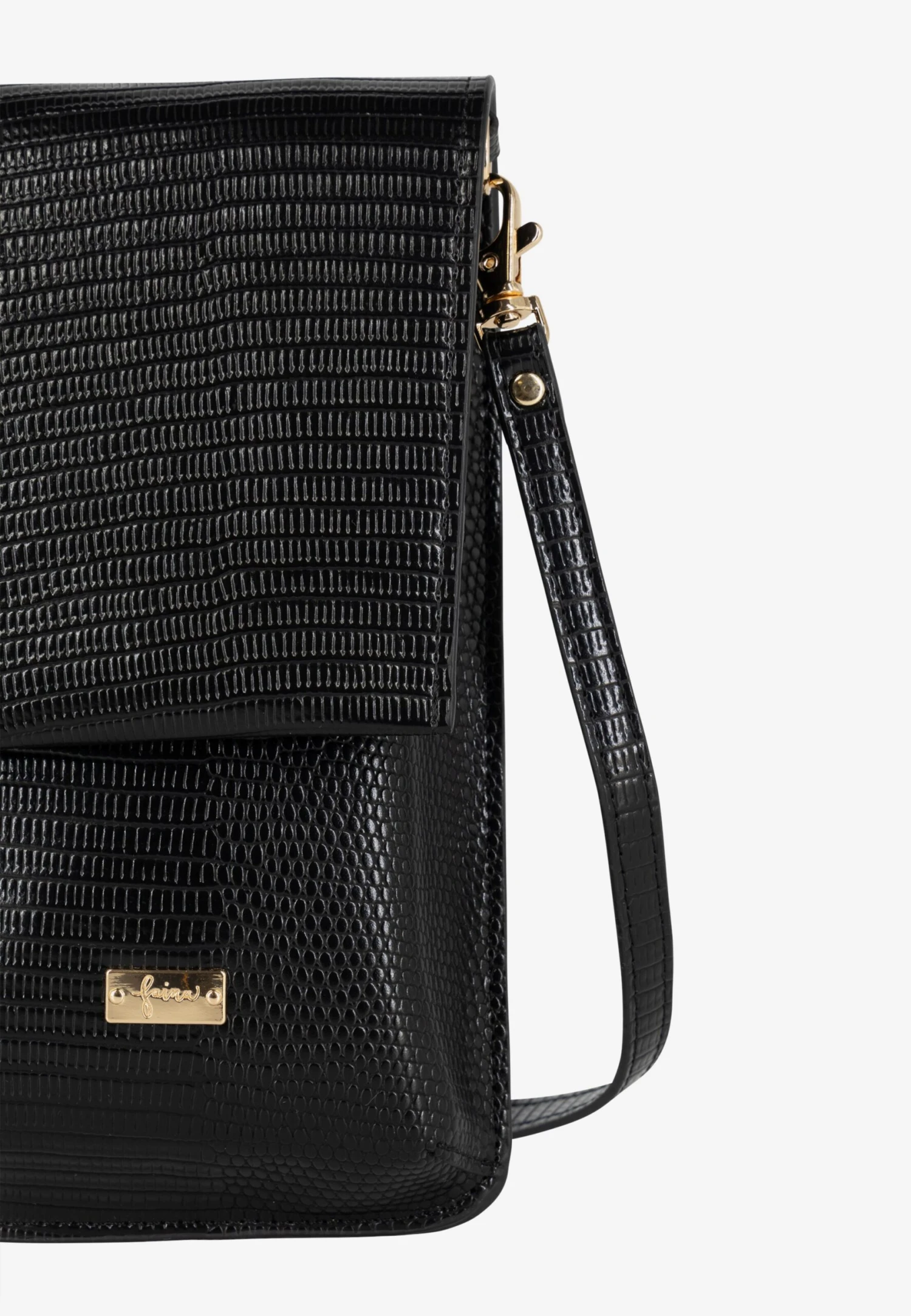 Faina Schoudertasjes Schoudertas Dames Zwart 6 Faina Schoudertasjes Schoudertas Dames Zwart - Image 4