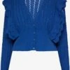 Faina Vesten Gebreid Vest Dames Royal Blue/koningsblauw