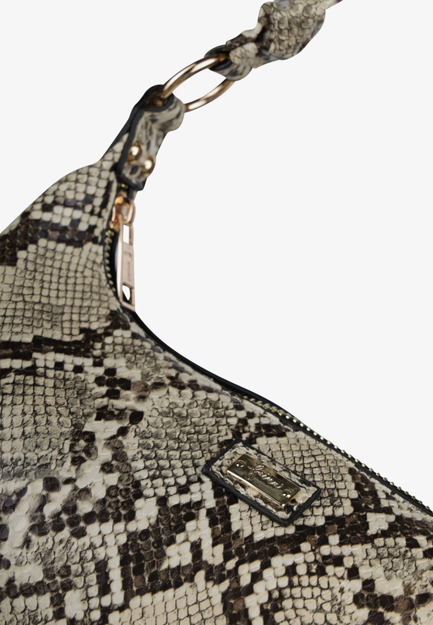 Faina Schoudertassen Schoudertas Dames Beige / Antraciet 7 Faina Schoudertassen Schoudertas Dames Beige / Antraciet - Image 5