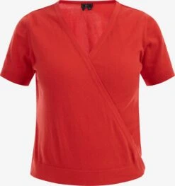 Faina Fijngebreide Truien Trui Dames Rood