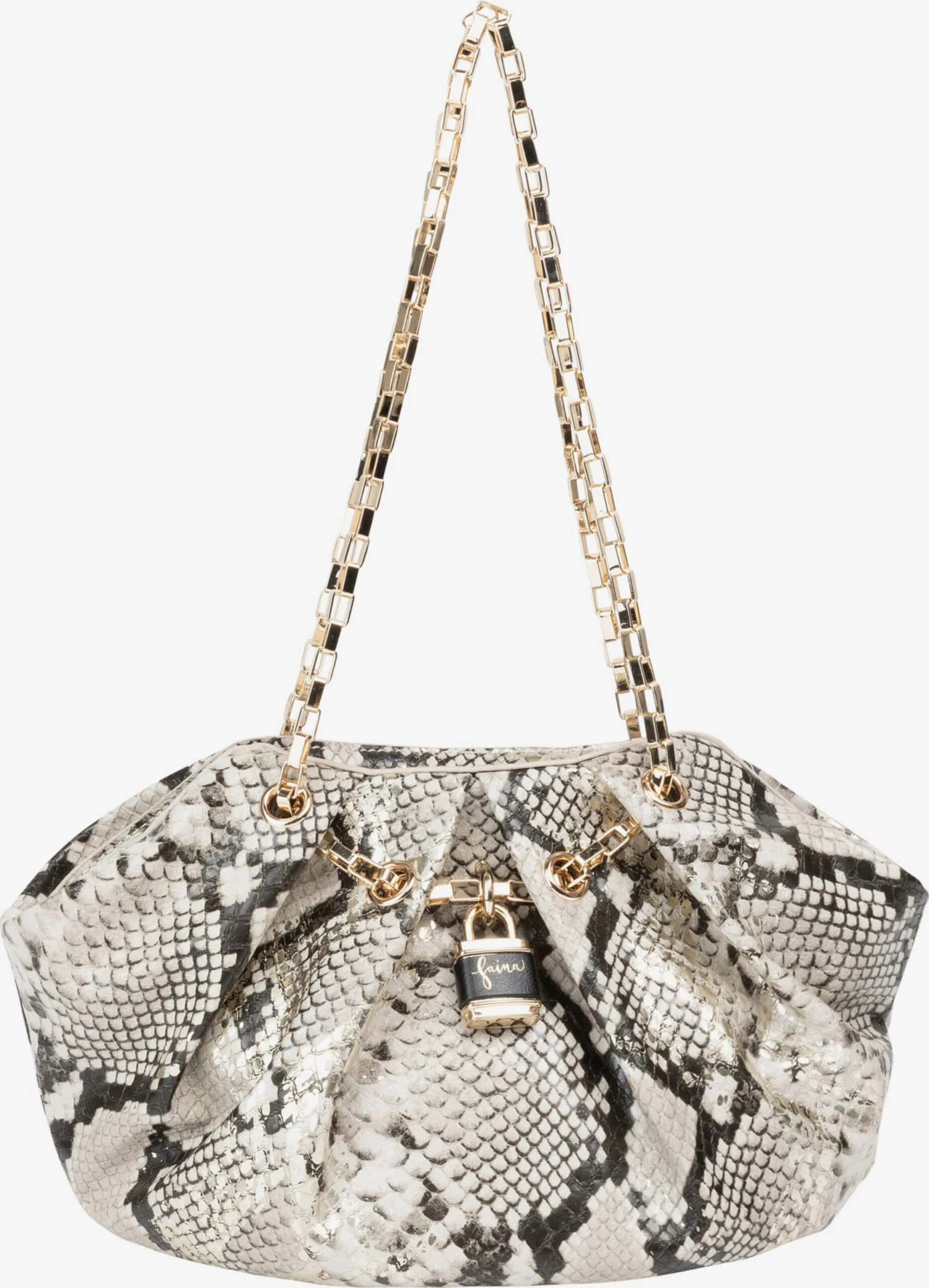 Faina Schoudertassen Schoudertas Tylin Dames Zwart / Wit 3 Faina Schoudertassen Schoudertas Tylin Dames Zwart / Wit