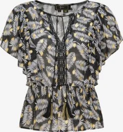 Faina Kanten Blouses Blouse Dames Zwart